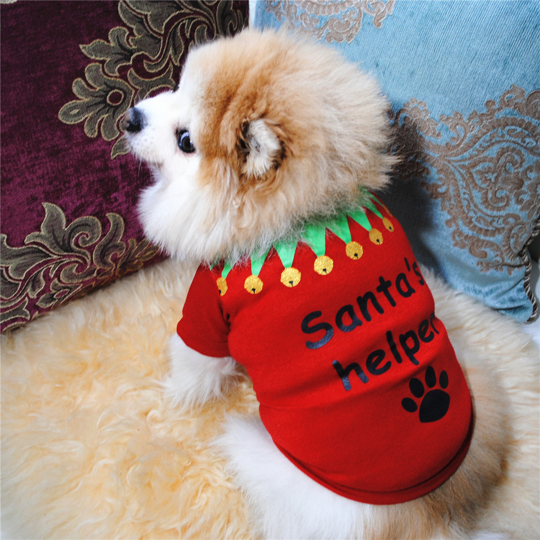 Ropa de mascotas Roupas de Verão Gato T-shirt Cachorro Cachorros Roupas de Natal para Pequenos Animais de Estimação
