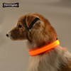 Pet Supplies Atacado Nylon À Prova D 'Água Recarregável Luminous Glow Colar Coleira Dog Coleira Led Light Pet Dog Coleira