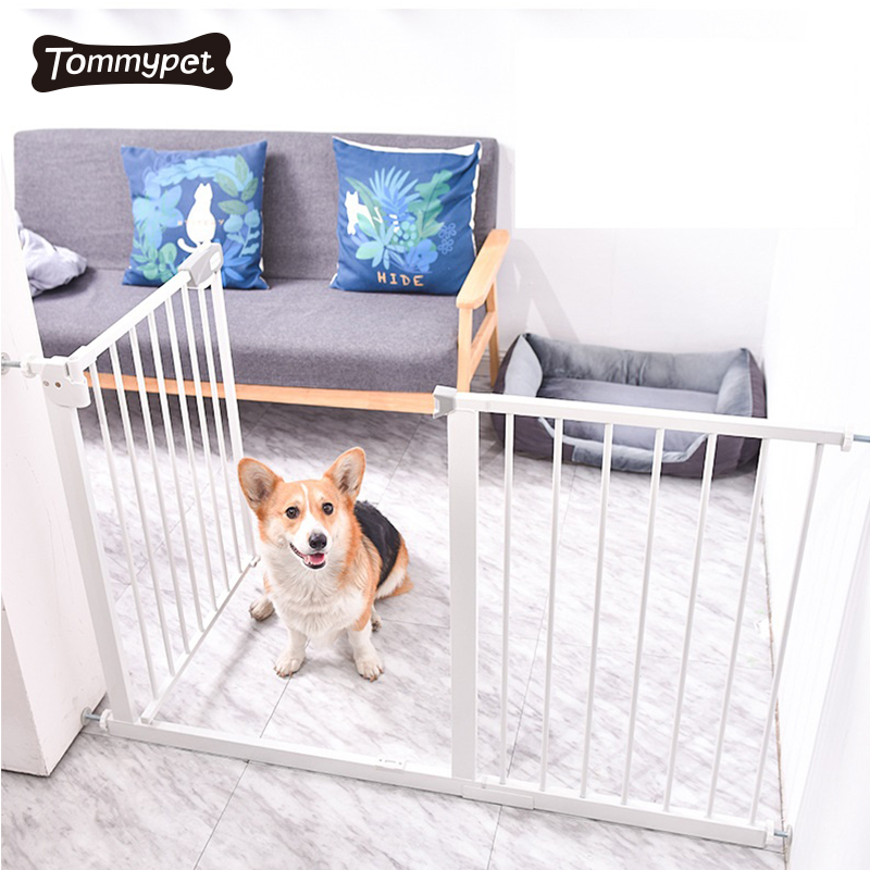 2021 OEM Custom Extra Wide 2 em 1 Escadaria e Corredor de plástico Cerca para cães com portão de estimação para a casa