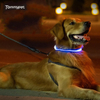coleira cão led Acessórios de segurança LED Nylon USB recarregável piscando suprimentos pet coleira led coleira cão