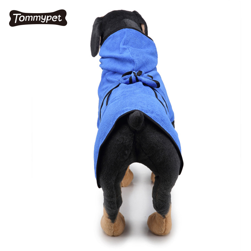 Atacado Confortável Algodão Macio Aconchegante Toalhas Moda Pijama Pet Dog Roupão De Banho