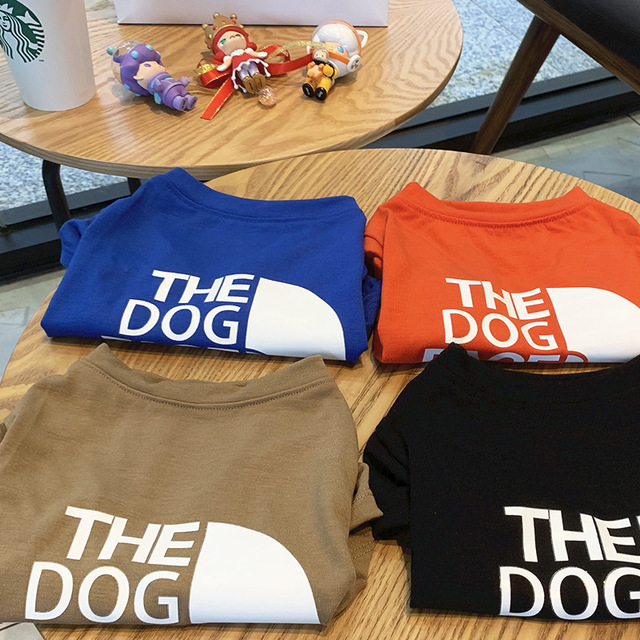 Roupas para cachorros roupas para animais de estimação Adidog The Dog Face camisetas para roupas de cachorro para o sol de verão