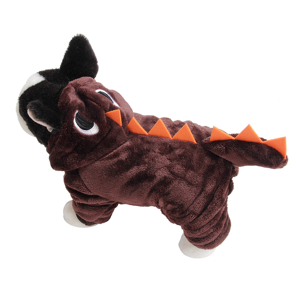 Moletom cachorro cachorro com capuz faça você mesmo cosplay fantasia de animal de estimação festa decoração de halloween bonito formato de dinossauro roupas de inverno para cachorro