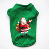 Atacado Plain Pet Summer roupas para o pet Cat Dog T Shirt Christmas Santa Claus Dog Clothes